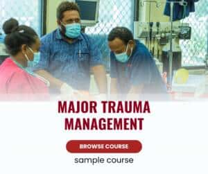 major trauma management sample course